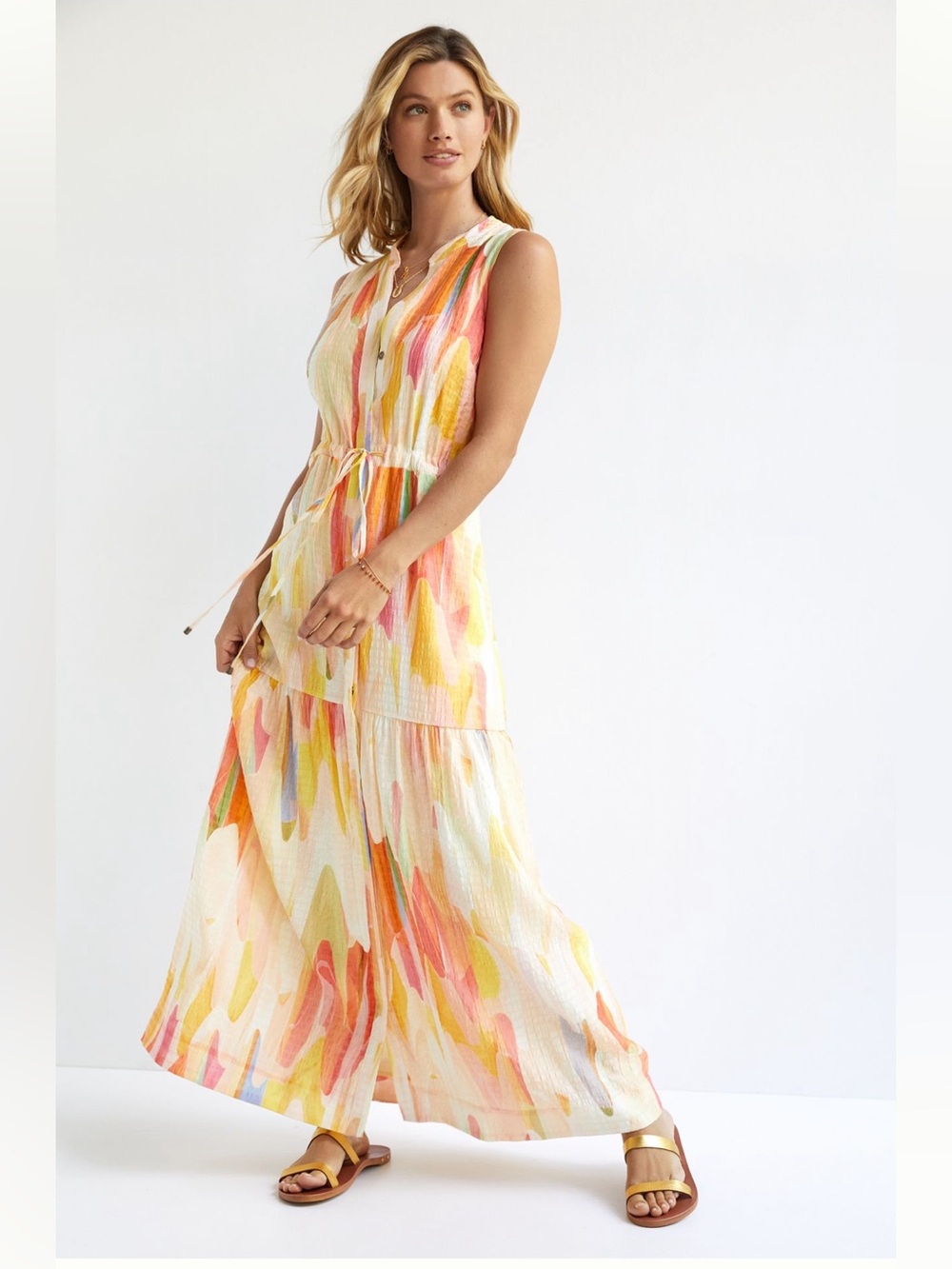 Maeve Deco Maxi Shirtdress